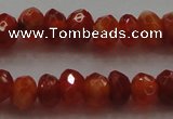 CRB216 15.5 inches 3*4mm faceted rondelle fire agate beads