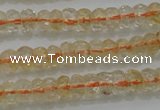 CRB221 15.5 inches 2.5*4mm faceted rondelle citrine gemstone beads