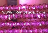 CRB2211 15.5 inches 2*3mm faceted rondelle garnet beads wholesale