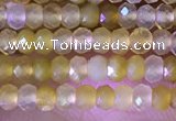 CRB2217 15.5 inches 2*3mm faceted rondelle yellow opal beads