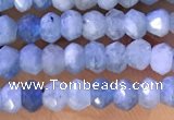 CRB2222 15.5 inches 2*3mm faceted rondelle aquamarine beads