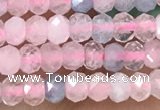 CRB2236 15.5 inches 2*3mm faceted rondelle morganite beads