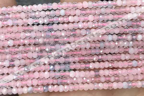 CRB2236 15.5 inches 2*3mm faceted rondelle morganite beads