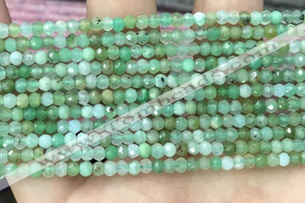 CRB2239 15.5 inches 2*3mm faceted rondelle Australia chrysoprase beads