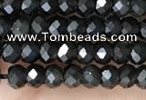 CRB2246 15.5 inches 2*3mm faceted rondelle obsidian beads