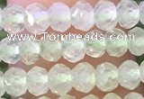 CRB2258 15.5 inches 3*4mm faceted rondelle prehnite beads