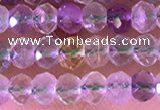 CRB2261 15.5 inches 3*4mm faceted rondelle fluorite beads