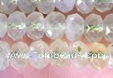 CRB2273 15.5 inches 4*6mm faceted rondelle prehnite beads