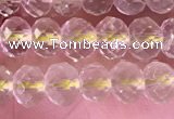 CRB2275 15.5 inches 4*6mm faceted rondelle lemon quartz beads