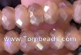 CRB2284 15.5 inches 5*8mm faceted rondelle moonstone beads