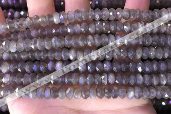 CRB2286 15.5 inches 4*7mm faceted rondelle moonstone beads