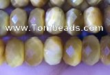 CRB2289 15.5 inches 4*6mm faceted rondelle golden tiger eye beads