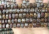 CRB2306 15.5 inches 8mm - 9mm faceted tyre pietersite beads