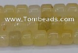 CRB2500 15.5 inches 6*8mm rondelle yellow jade beads wholesale