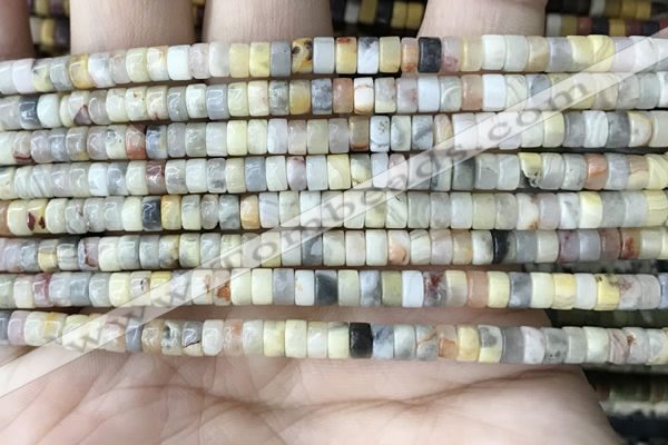 CRB2558 15.5 inches 2*4mm heishi crazy lace agate beads wholesale