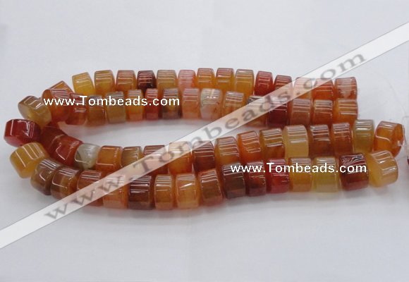 CRB258 15.5 inches 13*18mm rondelle carnelian gemstone beads