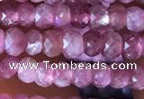 CRB2610 15.5 inches 2*3mm faceted rondelle ruby gemstone beads