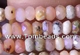 CRB2613 15.5 inches 2*3mm faceted rondelle pink opal beads