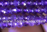 CRB2630 15.5 inches 2*3mm faceted rondelle amethyst beads