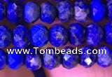 CRB2647 15.5 inches 3*4mm faceted rondelle lapis lazuli beads