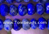 CRB2648 15.5 inches 3.5*5mm faceted rondelle lapis lazuli beads