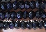 CRB2650 15.5 inches 2*3mm faceted rondelle black spinel beads