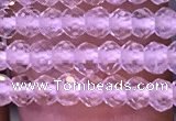 CRB2662 15.5 inches 2*3mm faceted rondelle white crystal beads