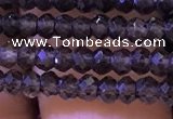 CRB2663 15.5 inches 2*3mm faceted rondelle smoky quartz beads