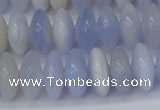 CRB267 15.5 inches 5*12mm rondelle blue chalcedony beads