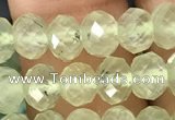 CRB2671 15.5 inches 4*6mm faceted rondelle prehnite beads