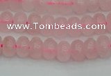 CRB2800 15.5 inches 4*6mm rondelle rose quartz beads wholesale