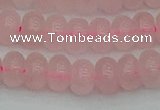 CRB2802 15.5 inches 6*10mm rondelle rose quartz beads wholesale