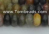 CRB2847 15.5 inches 6*10mm rondelle fancy jasper beads wholesale