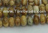 CRB2855 15.5 inches 4*6mm rondelle picture jasper beads