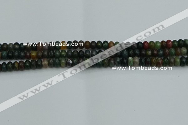 CRB2865 15.5 inches 4*6mm rondelle Indian agate beads