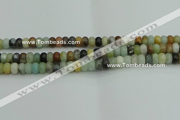 CRB2877 15.5 inches 6*10mm rondelle amazonite beads wholesale