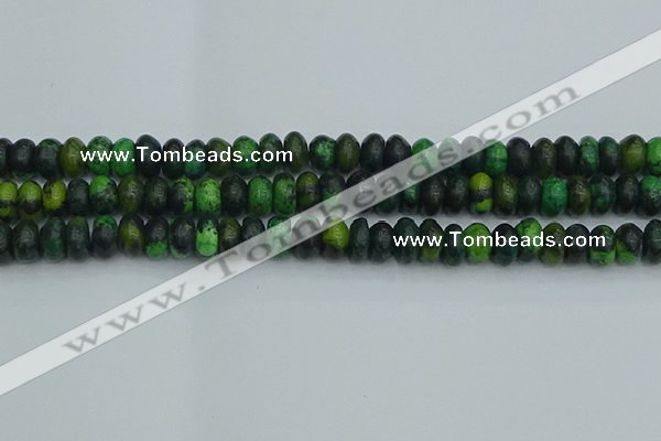 CRB2897 15.5 inches 6*10mm rondelle chrysocolla beads wholesale