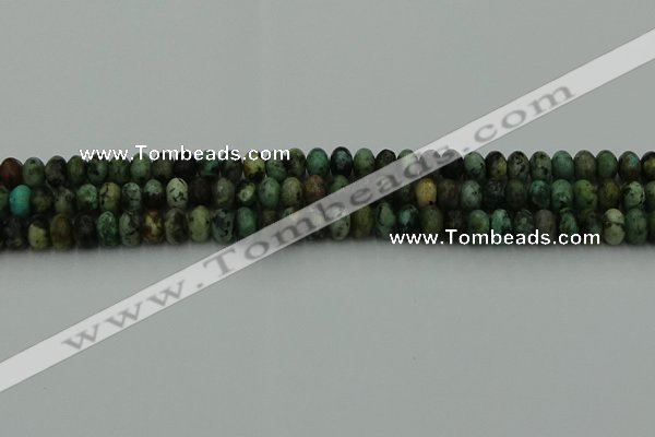 CRB2900 15.5 inches 4*6mm rondelle African turquoise beads