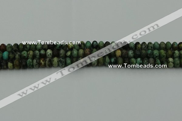 CRB2900 15.5 inches 4*6mm rondelle African turquoise beads