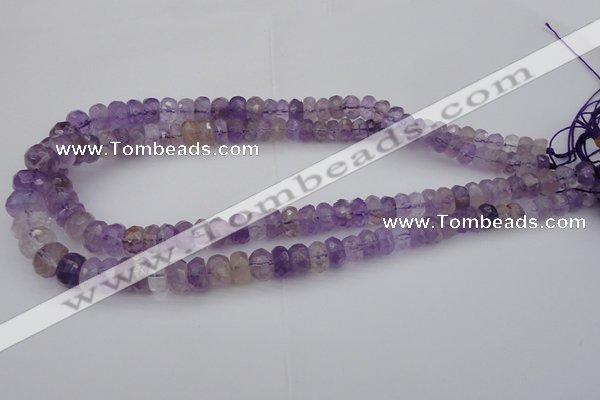 CRB301 15.5 inches 5*8mm - 10*14mm faceted rondelle ametrine beads