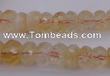 CRB302 15.5 inches 5*8mm - 10*14mm faceted rondelle citrine beads