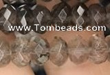 CRB3023 15.5 inches 5*8mm faceted rondelle smoky quartz beads