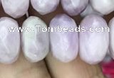 CRB3053 15.5 inches 9*16mm faceted rondelle kunzite beads