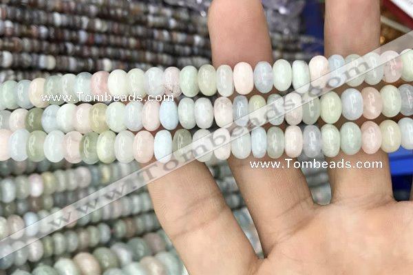 CRB3061 15.5 inches 5*8mm rondelle morganite gemstone beads