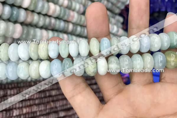 CRB3063 15.5 inches 7*12mm rondelle morganite gemstone beads