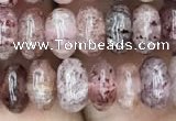 CRB3067 15.5 inches 5*8mm rondelle strawberry quartz beads