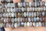 CRB3075 15.5 inches 5*10mm faceted rondelle Botswana agate beads