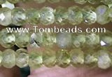 CRB3115 15.5 inches 2*3mm faceted rondelle tiny peridot beads