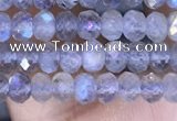 CRB3144 15.5 inches 2.5*4mm faceted rondelle tiny labradorite beads