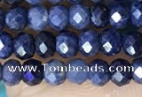 CRB3162 15.5 inches 2.5*4mm faceted rondelle tiny sapphire beads